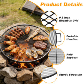 LLARGUEST portable handle design allows safe, easy transport between patio and campsite