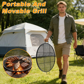 LLARGUEST sturdy grate supports up to 25 pounds of food for group meals
