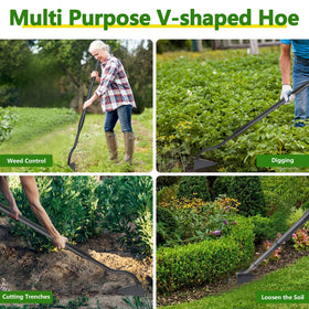 LLARGUEST weed removal in beds or fields with efficient trenching.