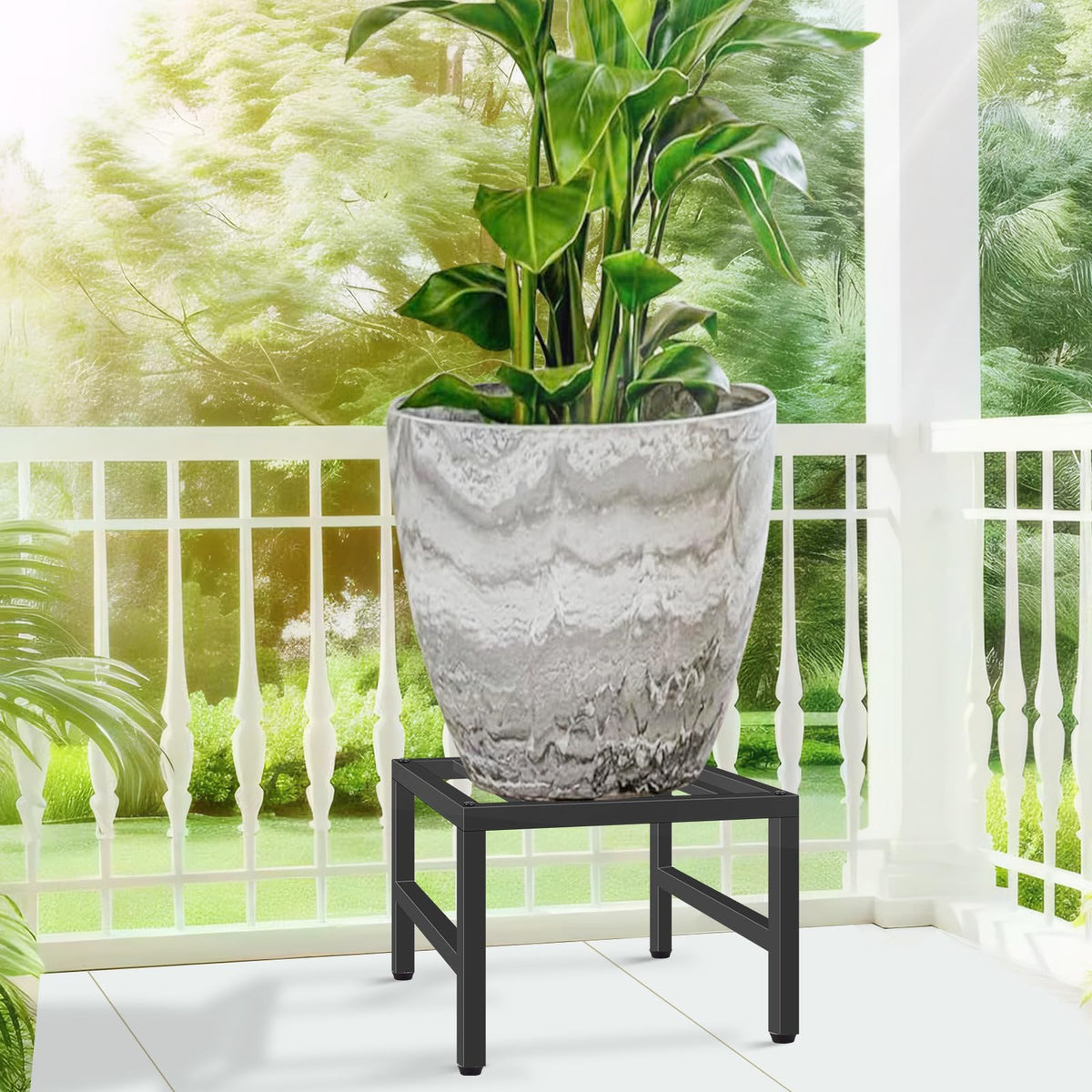 LLAXERGU plant stand easy two-step assembly for quick setup