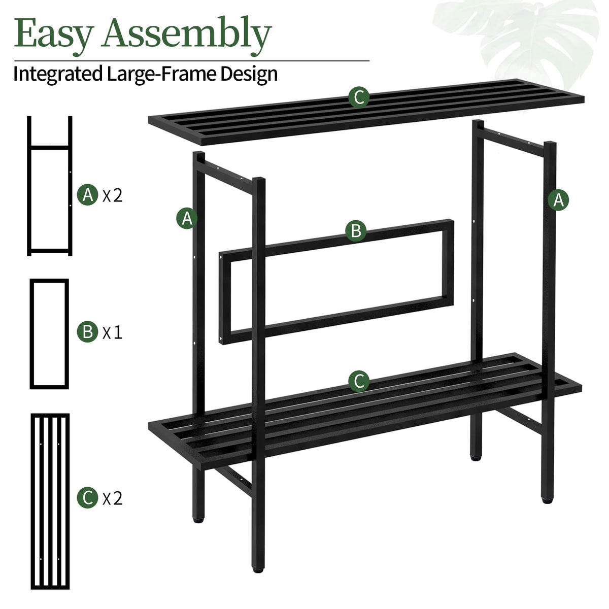 LLAXERGU patio and garden use perfect for multi-tier plant display.
