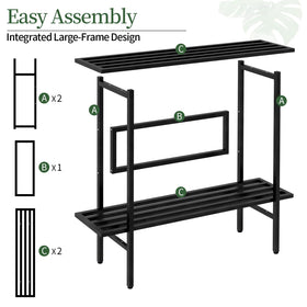 LLAXERGU patio and garden use perfect for multi-tier plant display.