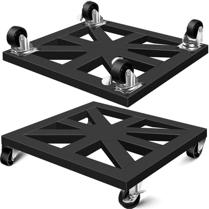 LLAXERGU plant caddy with a 16-inch square base for stable movement of heavy planters.