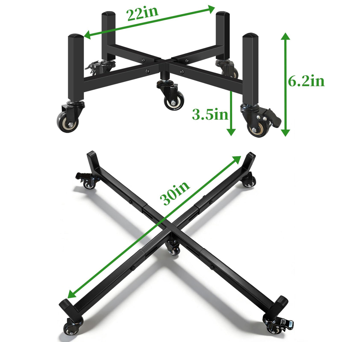 LLAXERGU plant caddy with 360-degree swivels fully portable