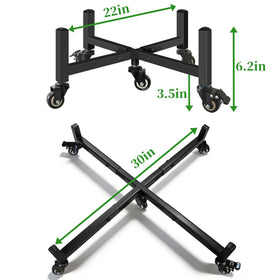 LLAXERGU plant caddy with 360-degree swivels fully portable