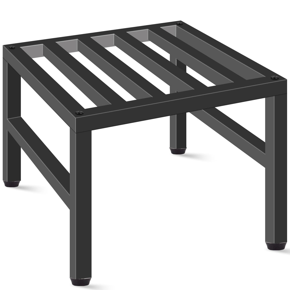 LLAXERGU plant stand indoor-outdoor in black iron providing sturdy support for medium pots