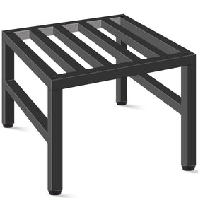 LLAXERGU plant stand indoor-outdoor in black iron providing sturdy support for medium pots