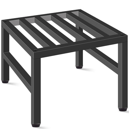 LLAXERGU plant stand indoor-outdoor in black iron providing sturdy support for medium pots
