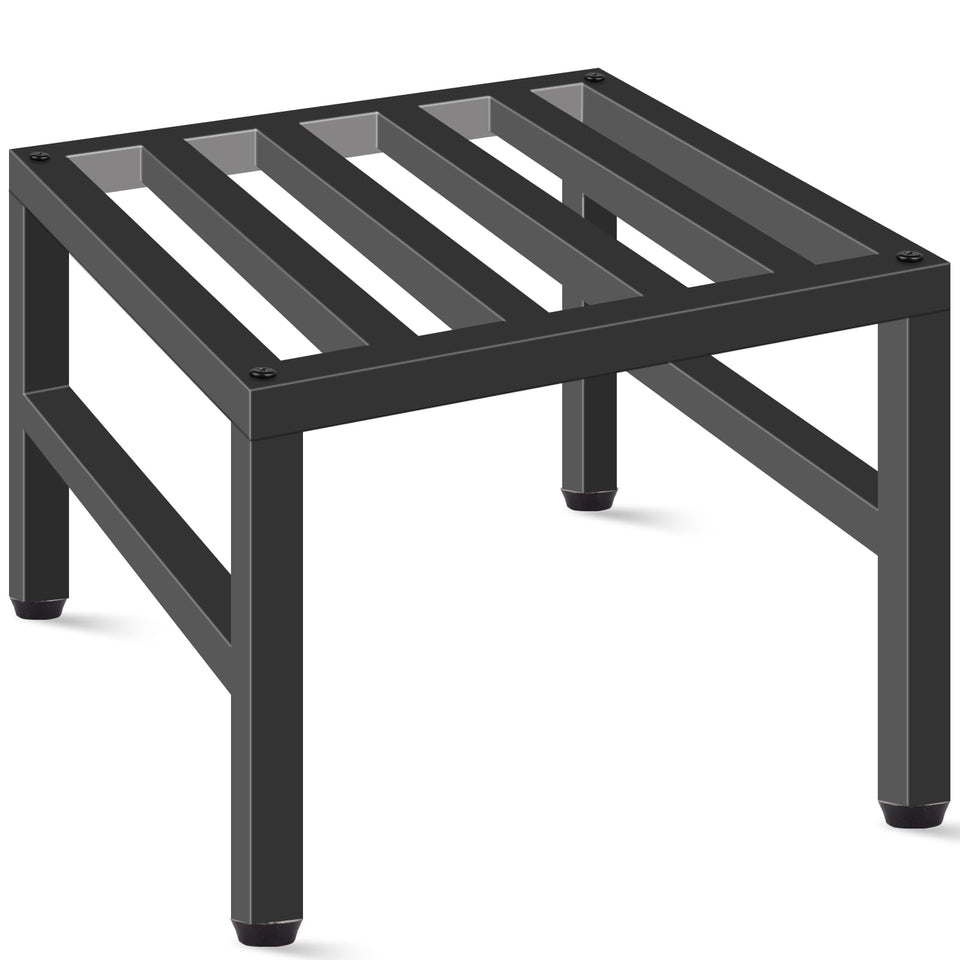LLAXERGU plant stand indoor-outdoor in black iron providing sturdy support for medium pots
