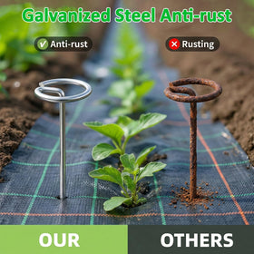 LLCJYYCY galvanized anti-rust pins resist weather and prolong reuse.