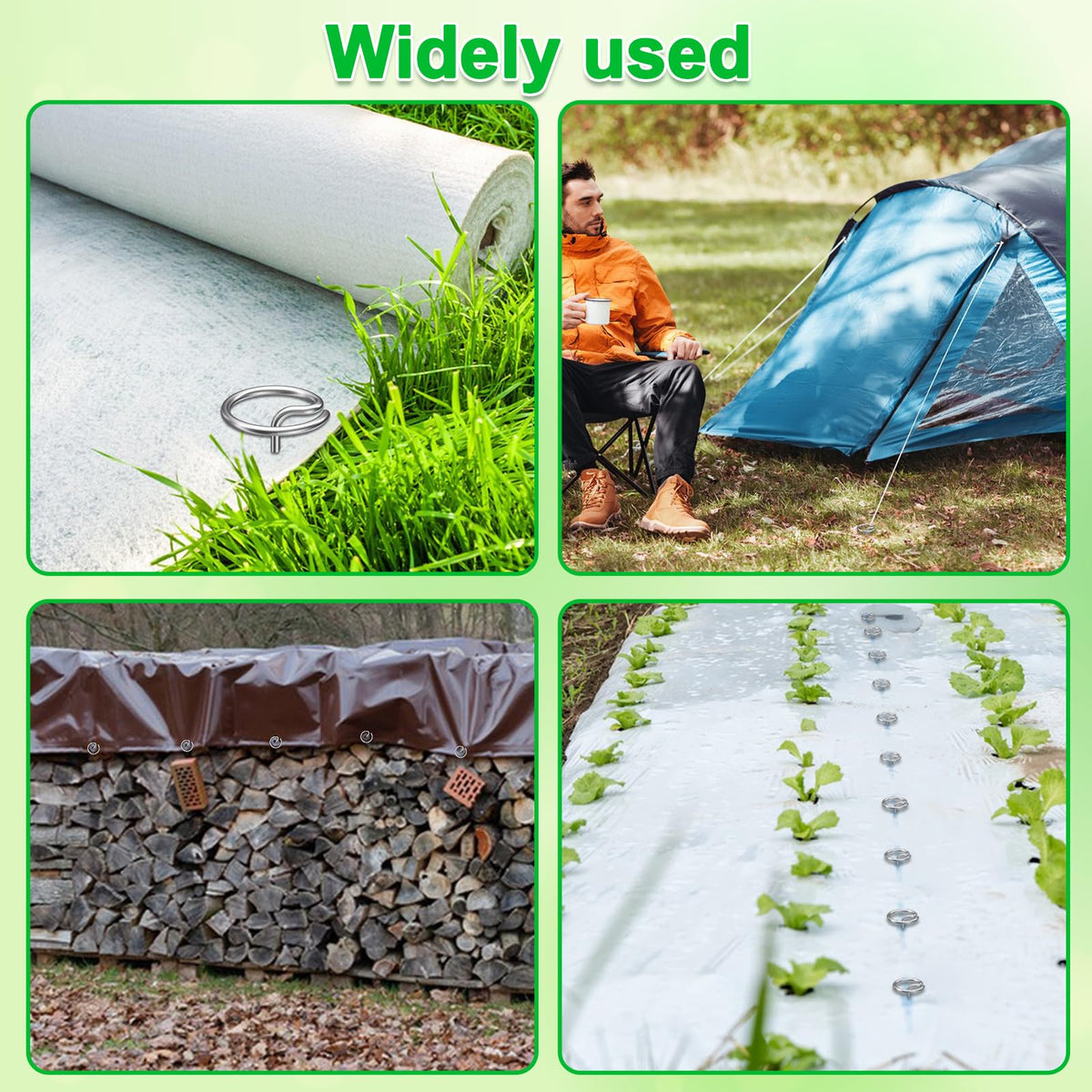 LLCJYYCY round-top garden stakes ensure easy insertion and secure edging.