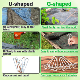 LLCJYYCY landscape staples for weed barrier and garden fabric stabilization.