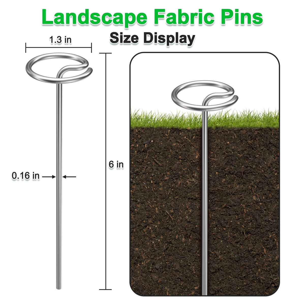 LLCJYYCY reusable galvanized staples for outdoor projects and seasonal setups.