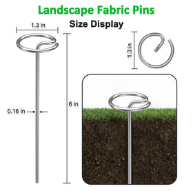 LLCJYYCY thickened 8ga stake improves insertion resistance in tough soils.