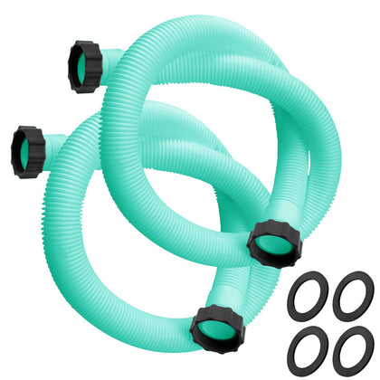 LLWAN 1.5-inch by 59-inch pool hose laid out for above-ground pools, ready for replacement