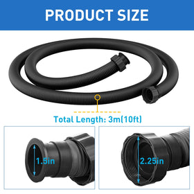 LLWAN pool hose with 1.5 inch connection for reliable pump compatibility.