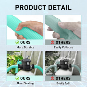 Backwash use LLWAN hose in sand filter system