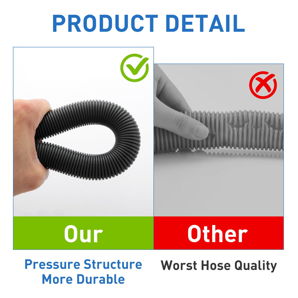 LLWAN durable PE and EVA materials resist cracking for long-lasting pool support.