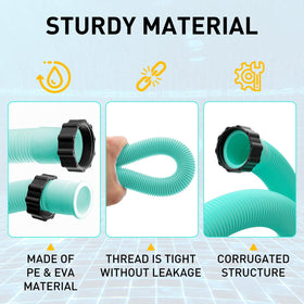 Durable polyethylene LLWAN pool hose withstands outdoor conditions and high water pressure