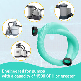 Pre-installed nuts on both ends enable tool-free LLWAN hose installation