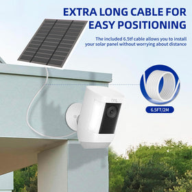 LMDTYN Ring Cam Pro powered by solar for continuous operation.