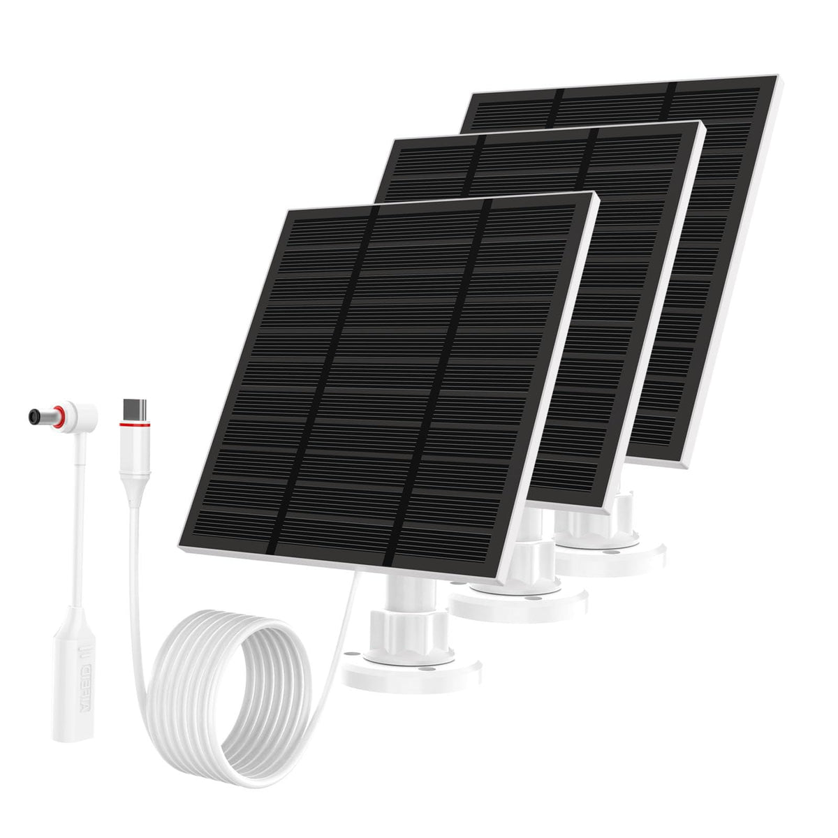 LMDTYN Ring camera 5W solar panel with USB-C delivers reliable outdoor charging.