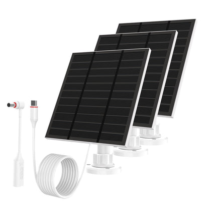LMDTYN Ring camera 5W solar panel with USB-C delivers reliable outdoor charging.