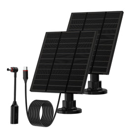 LMDTYN 5W solar panel for Ring cameras outdoors powering without outlet access.