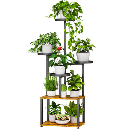 LMGVRZK 6-tier plant stand tall indoor display for living rooms and plants