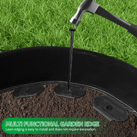 Lmiaiwe heavy-duty plastic border resists weather while keeping lines sharp.