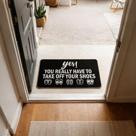 LMMZHK non-slip entryway mat black keeps footing secure at doorway.