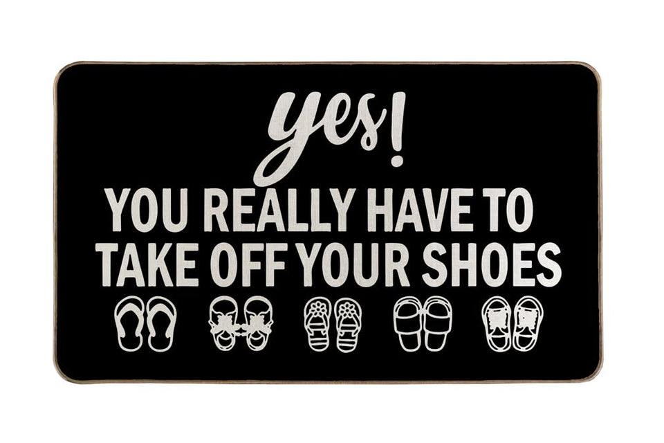 LMMZHK door mat 17x30: stylish entrance with dirt-scraping surface.