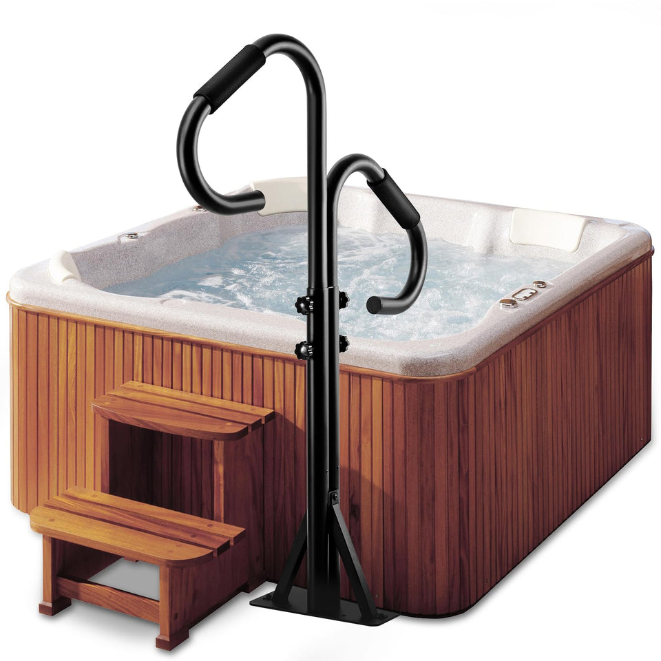 LMRSTOO Two Way-Hot Tub Handrails adjustable height for safer spa entry and exit