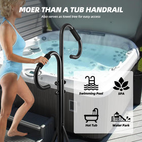 LMRSTOO Handrails mounted with under-spa base for stable mounting