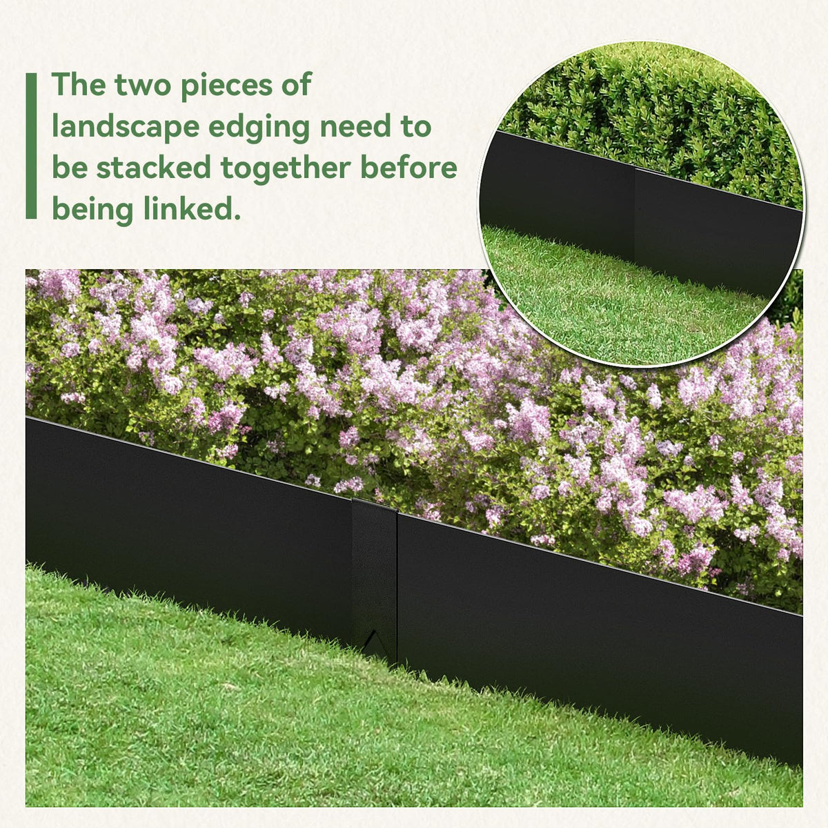LMYYGOO bendable connectors enable a smooth, gap-free border line.