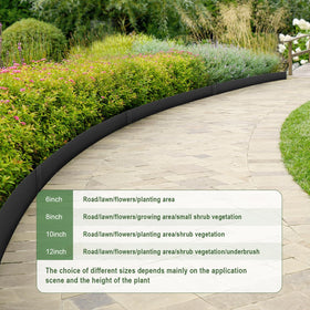 LMYYGOO durable metal edging resists wear in outdoor conditions.