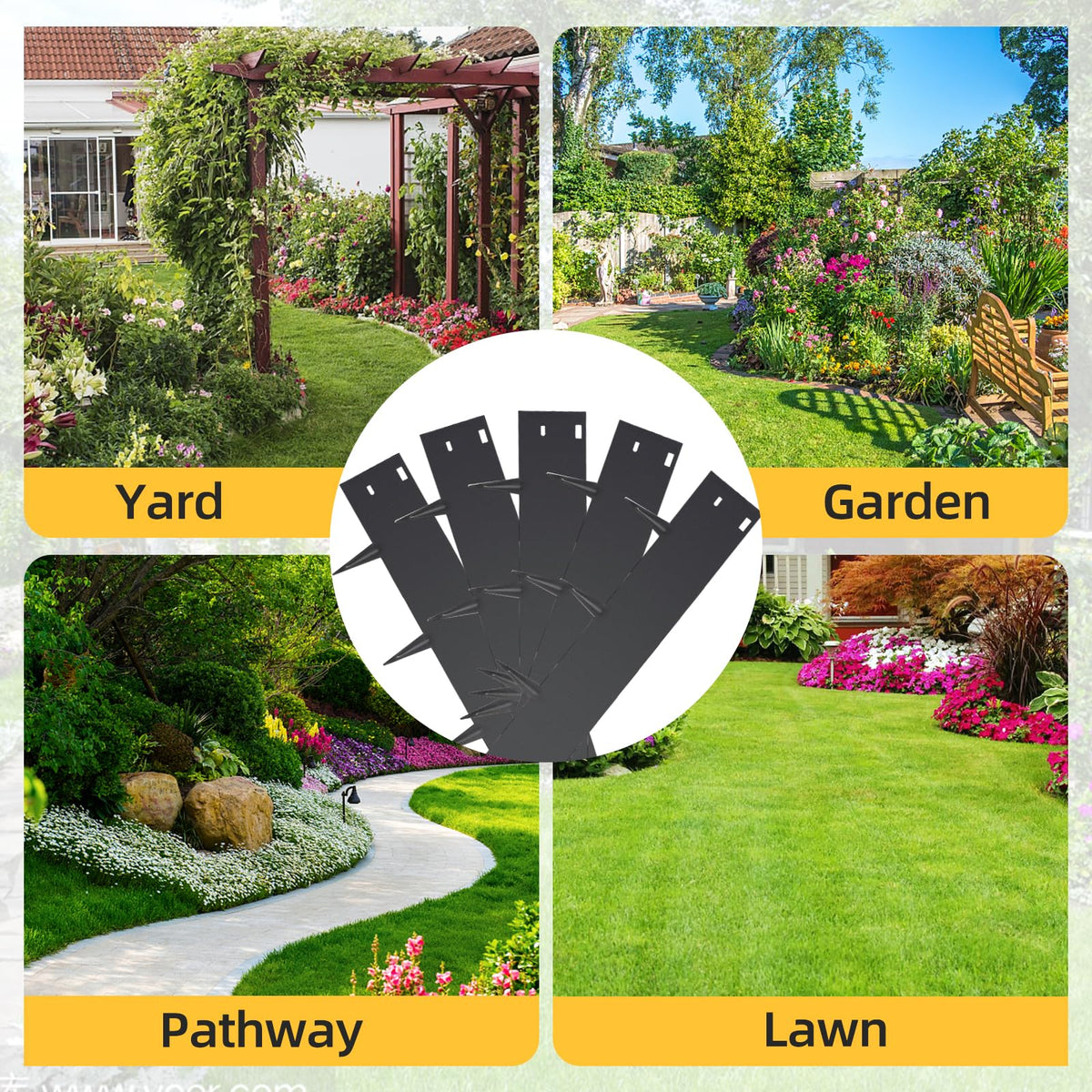 LMYYGOO garden edging suitable for borders, paths, and lawn edges.