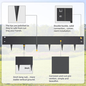 LMYYGOO interlocking edging system ensures quick, secure installation.