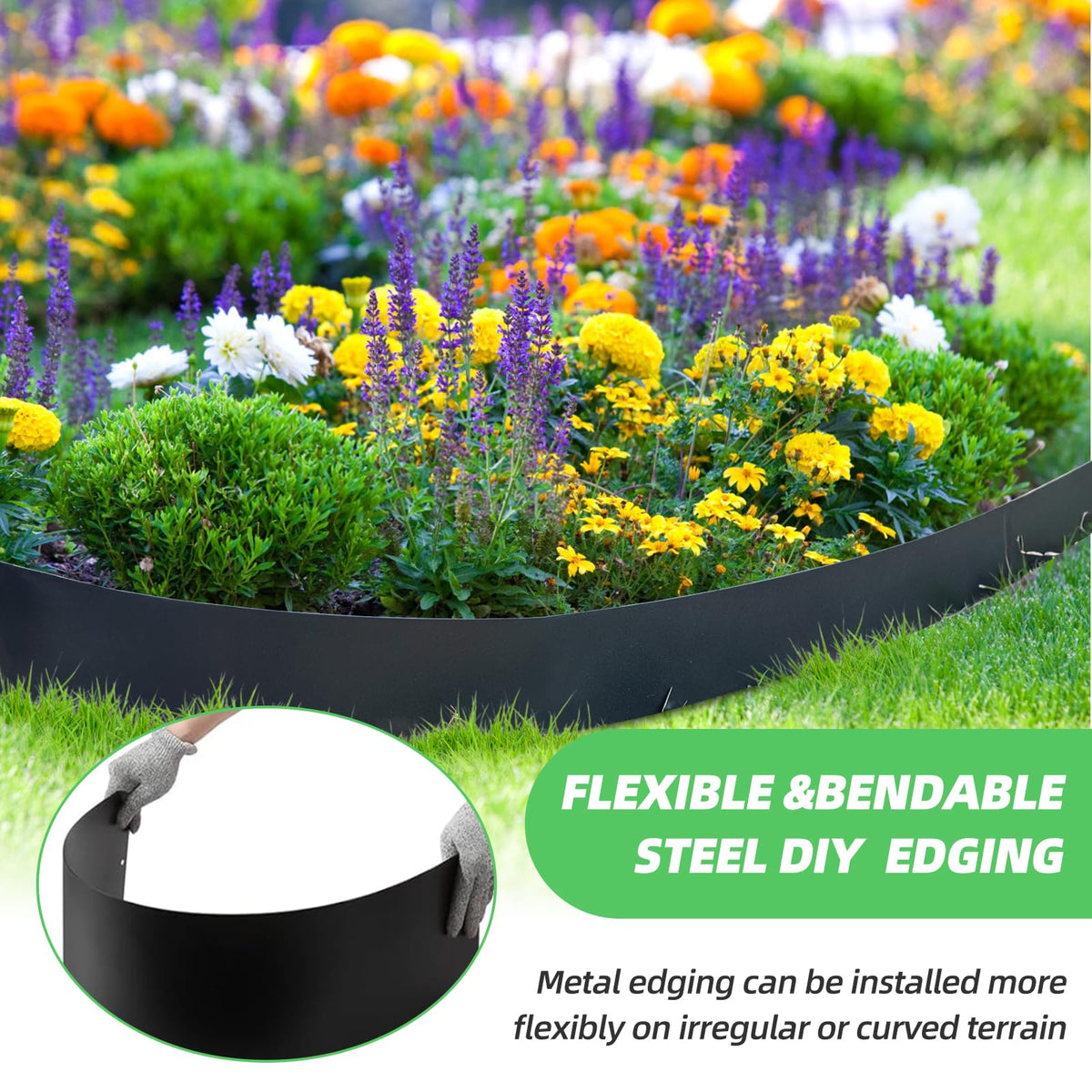 LMYYGOO versatile kit suits borders, pathways, and raised beds.