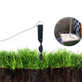 LNATPPE durable iron stake supports long-lasting outdoor rain chains.