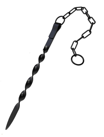 LNATPPE rain chain anchor side view for secure outdoor setup.
