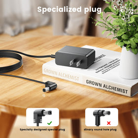 Lnauy charger display of input 100-240V and 22.5V output specifications