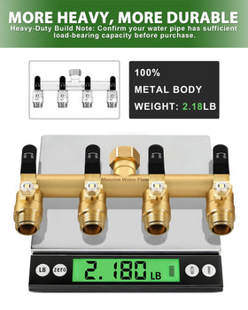 4-outlet spacing and vertical 90° thread reduce connector stress.