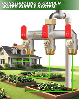 LNEZCDB flow rate per outlet up to 3.38 lb/s for strong watering.