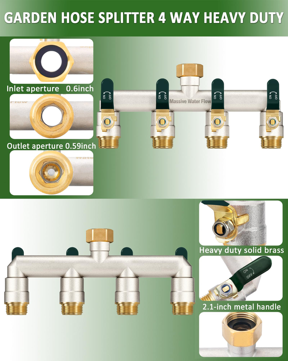 LNEZCDB four-outlet configuration enabling simultaneous hose use