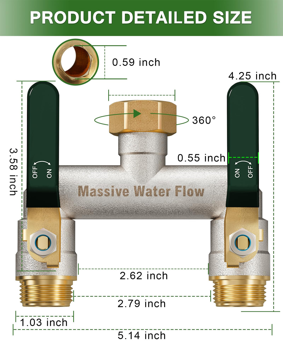 LNEZCDB ball valve close-up for precise full-flow water control.