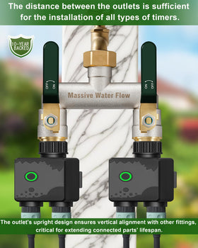 LNEZCDB tool-free hex inlet ensures quick, secure installation on standard spigots.