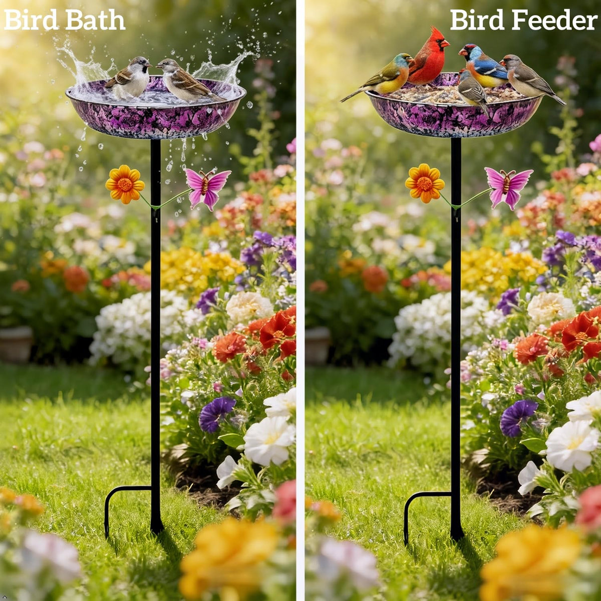 LNGMT 34-inch height stand provides stable display for elevated viewing.