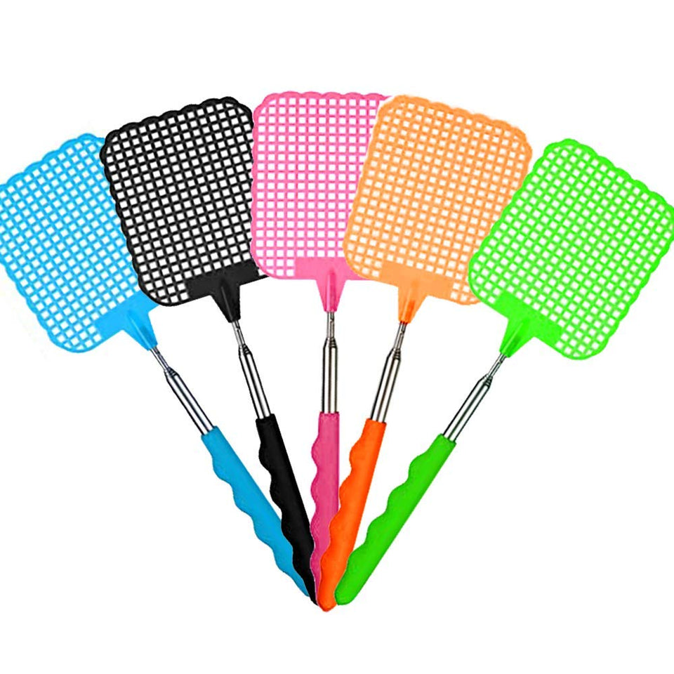 Lnrkai CUNYA extendable fly swatter pack for quick home and outdoor pest control.
