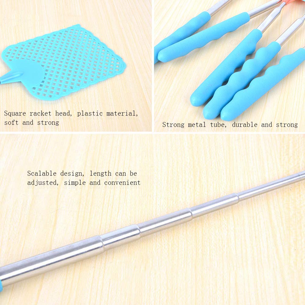 Lnrkai CUNYA telescopic fly swatters extend reach to hard-to-reach insects.